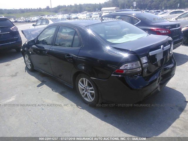 YS3FA4CY8B1311102 - 2011 SAAB 9-3 2.0T BLACK photo 3