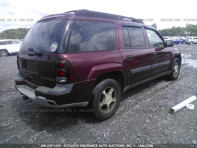 1GNES16SX46164137 - 2004 CHEVROLET TRAILBLAZER EXT LS/EXT LT RED photo 4