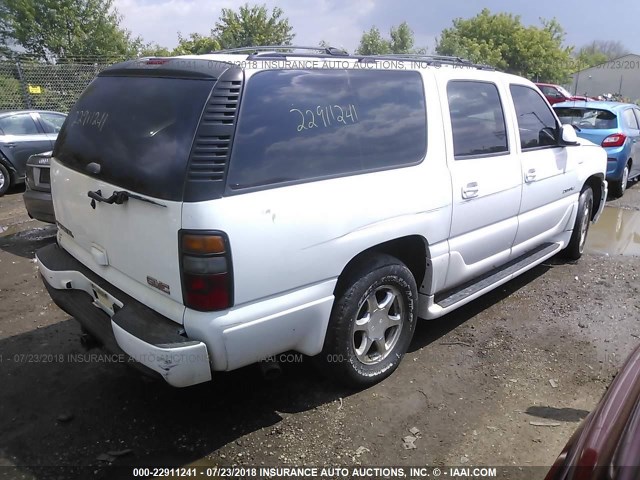 1GKFK66UX6J159567 - 2006 GMC YUKON XL DENALI WHITE photo 4