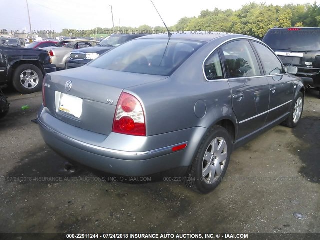 WVWRH63BX3P269229 - 2003 VOLKSWAGEN PASSAT GLX 银色 照片 4