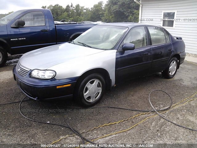 1G1NE52J2Y6191612 - 2000 CHEVROLET MALIBU LS BLUE photo 2