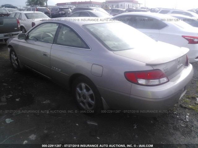 2T1CF28P3XC191910 - 1999 TOYOTA CAMRY SOLARA SE/SLE ვერცხლისფერი ფოტო 3