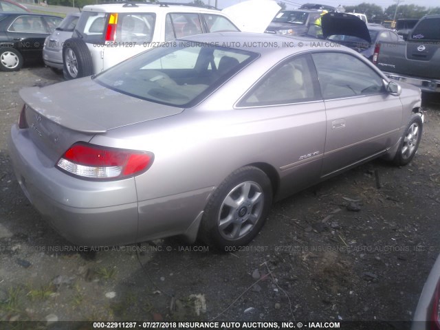 2T1CF28P3XC191910 - 1999 TOYOTA CAMRY SOLARA SE/SLE ვერცხლისფერი ფოტო 4