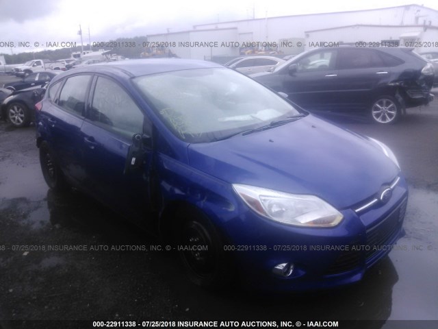 1FAHP3K22CL436730 - 2012 FORD FOCUS SE BLUE photo 1