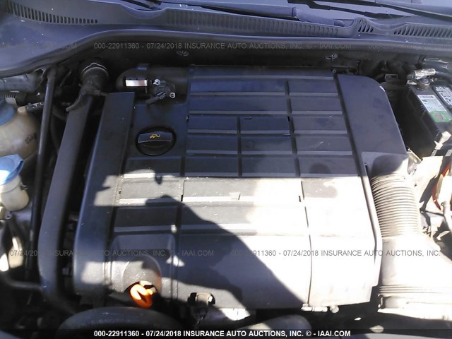 WVWFV71K26W148712 - 2006 VOLKSWAGEN NEW GTI GRAY photo 10