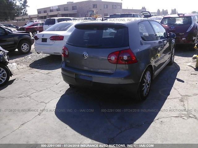 WVWFV71K26W148712 - 2006 VOLKSWAGEN NEW GTI GRAY photo 4