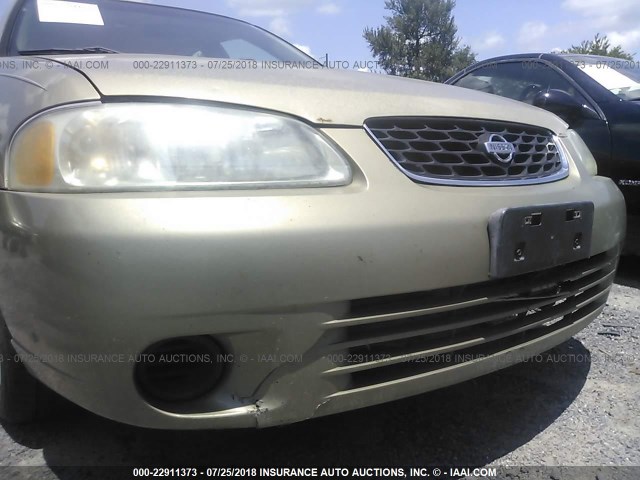 3N1CB51D62L639224 - 2002 NISSAN SENTRA XE/GXE GOLD photo 6