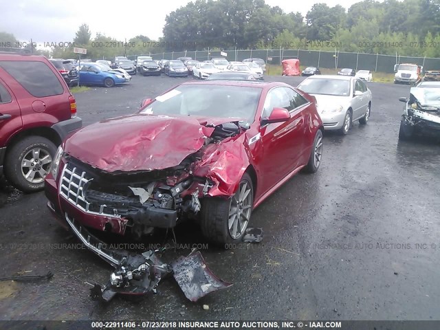 1G6DL1E38D0112930 - 2013 CADILLAC CTS PERFORMANCE COLLECTION RED photo 2