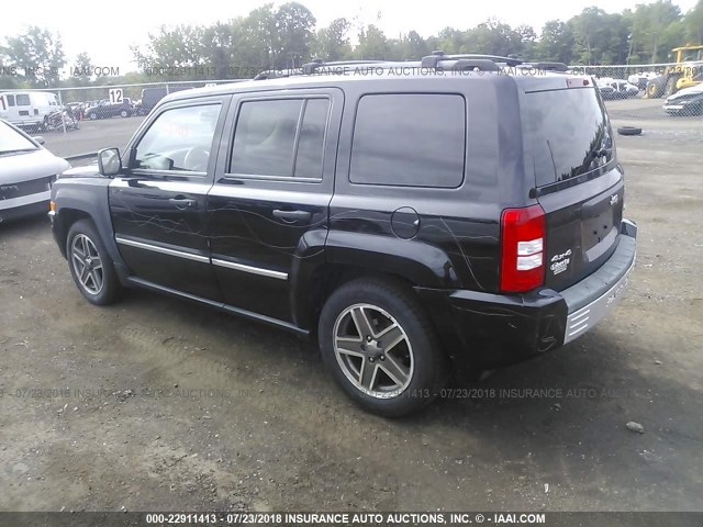 1J8FF48B49D215224 - 2009 JEEP PATRIOT LIMITED BLACK photo 3