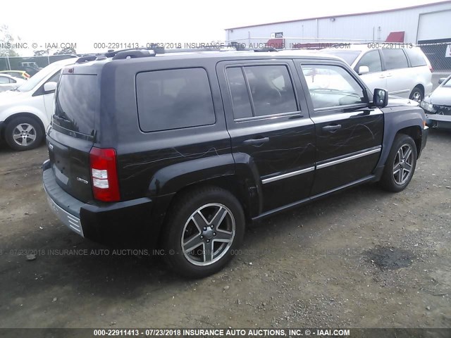 1J8FF48B49D215224 - 2009 JEEP PATRIOT LIMITED BLACK photo 4