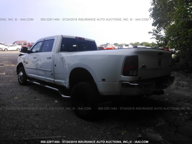3C63RRHL2GG121986 - 2016 RAM 3500 SLT WHITE photo 3