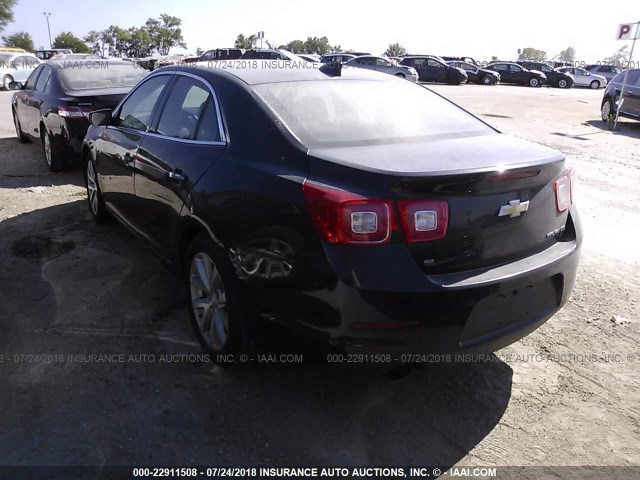 1G11F5SLXFF263392 - 2015 CHEVROLET MALIBU LTZ 黑色 照片 3