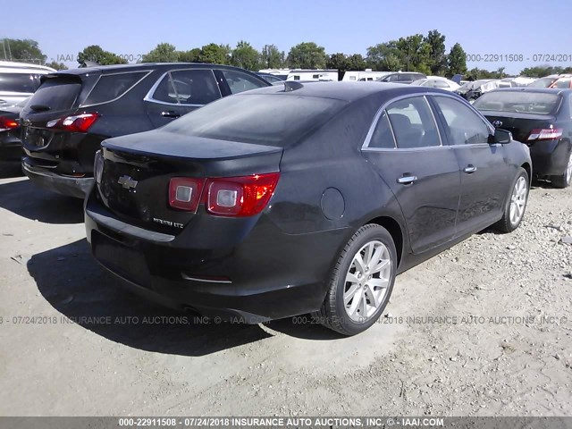 1G11F5SLXFF263392 - 2015 CHEVROLET MALIBU LTZ 黑色 照片 4