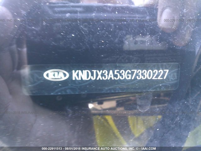 KNDJX3A53G7330227 - 2016 KIA SOUL ! BLACK photo 9