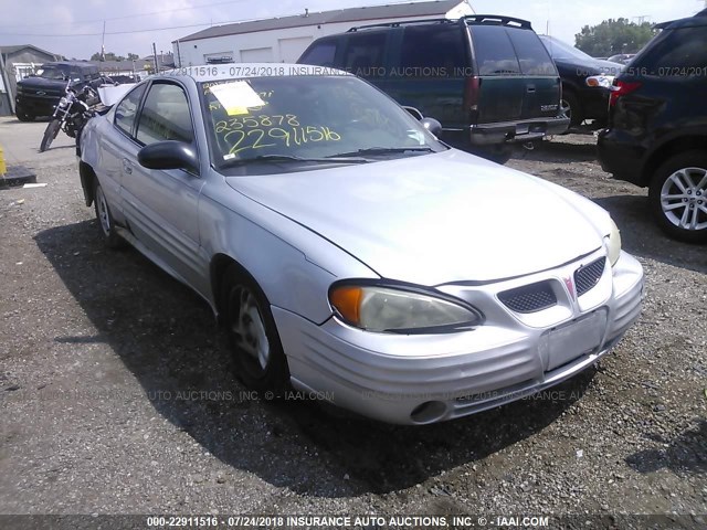 1G2NE12F82C235878 - 2002 PONTIAC GRAND AM SE SILVER photo 1