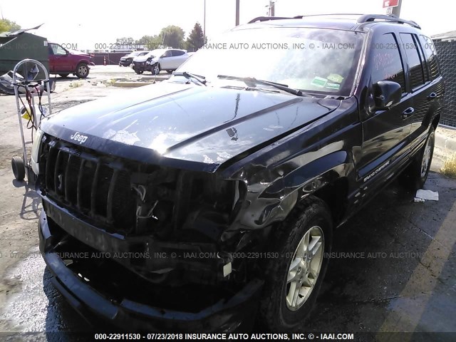 1J8GW48N04C234446 - 2004 JEEP GRAND CHEROKEE LAREDO/COLUMBIA/FREEDOM შავი ფოტო 2