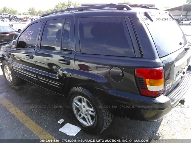 1J8GW48N04C234446 - 2004 JEEP GRAND CHEROKEE LAREDO/COLUMBIA/FREEDOM შავი ფოტო 3