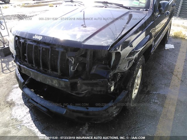 1J8GW48N04C234446 - 2004 JEEP GRAND CHEROKEE LAREDO/COLUMBIA/FREEDOM შავი ფოტო 6