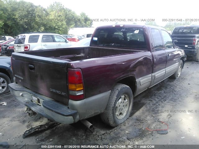 2GCEC19T021131100 - 2002 CHEVROLET SILVERADO C1500 MAROON photo 4