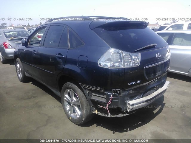 JTJHW31U560028287 - 2006 LEXUS RX 400 BLUE photo 3