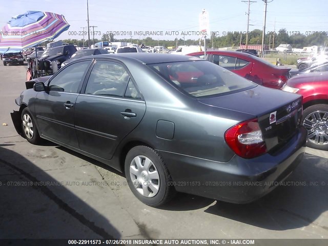 4T1BE32K32U587666 - 2002 TOYOTA CAMRY LE/XLE/SE Yaşıl foto 3