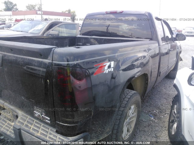 1GTR2VE77CZ256561 - 2012 GMC SIERRA K1500 SLE BLACK photo 4