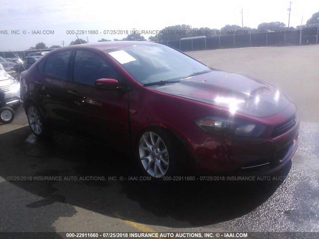 1C3CDFBB5ED732521 - 2014 DODGE DART SXT RED photo 1