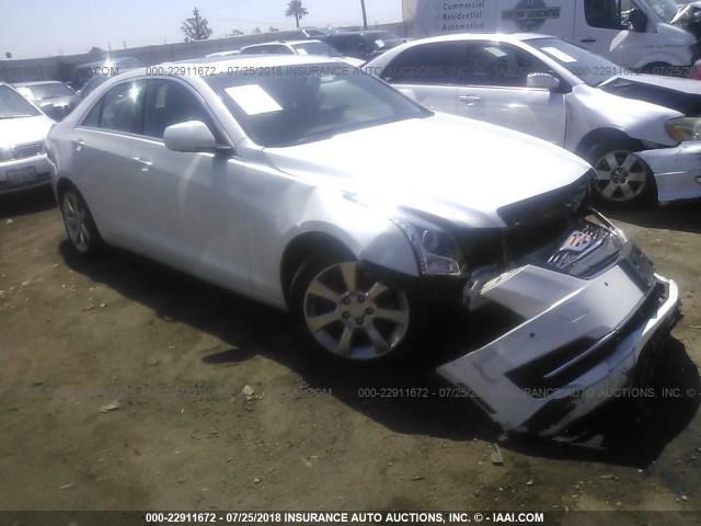 1G6AB5R33F0128558 - 2015 CADILLAC ATS LUXURY WHITE photo 1