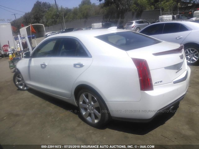 1G6AB5R33F0128558 - 2015 CADILLAC ATS LUXURY WHITE photo 3