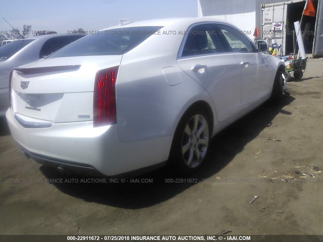 1G6AB5R33F0128558 - 2015 CADILLAC ATS LUXURY WHITE photo 4