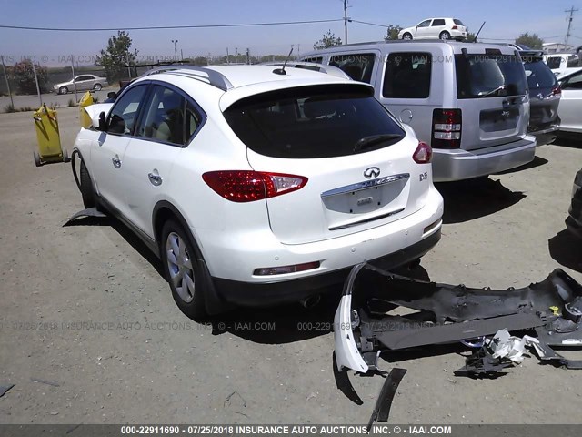 JNKAJ09F38M360472 - 2008 INFINITI EX35 JOURNEY WHITE photo 3