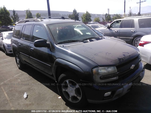 1GNES16S956107722 - 2005 CHEVROLET TRAILBLAZER EXT LS/EXT LT BLACK photo 1