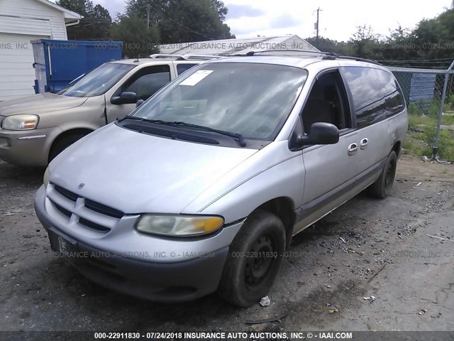 1B4GP44G4YB512673 - 2000 DODGE GRAND CARAVAN SE/SPORT GRAY photo 2