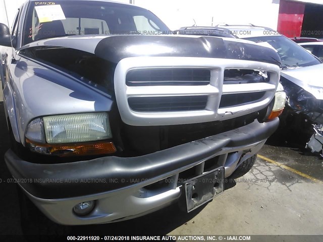 1D7HG32N53S130203 - 2003 DODGE DAKOTA SPORT SILVER photo 6