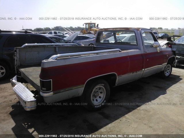 1GTDC14H2FS526853 - 1985 GMC C1500 RED photo 4