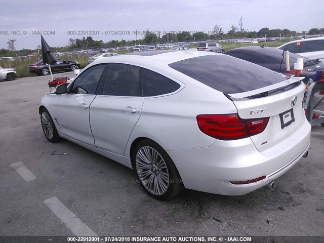 WBA3X9C58ED152786 - 2014 BMW 335 XIGT WHITE photo 3