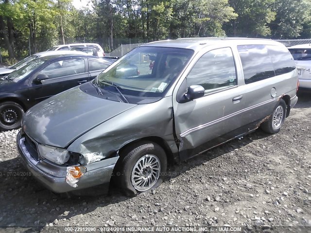 2FMZA5146WBD61268 - 1998 FORD WINDSTAR WAGON GRAY photo 2