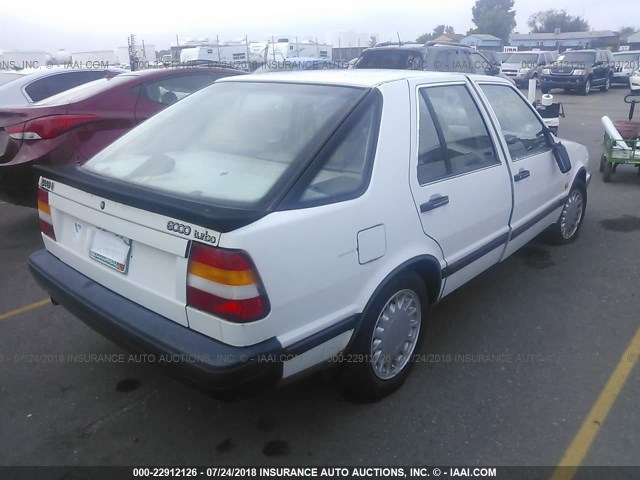 YS3CL55L0K2016008 - 1989 SAAB 9000 WHITE photo 4