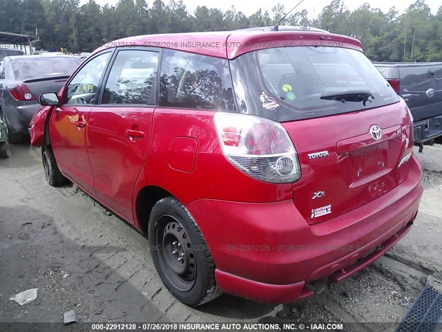2T1KR32E96C592909 - 2006 TOYOTA COROLLA MATRIX XR RED photo 3
