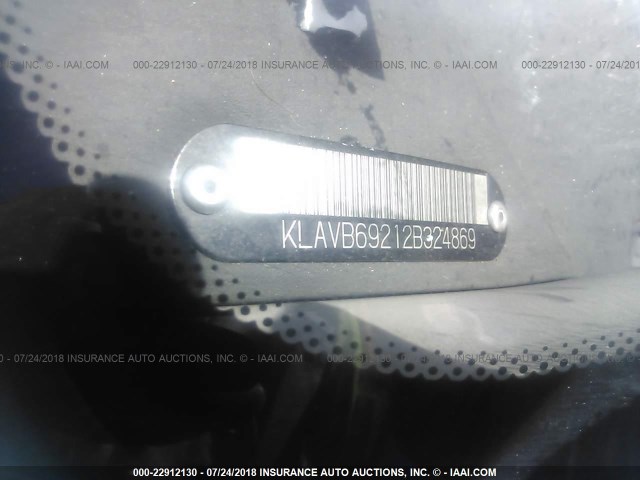 KLAVB69212B324869 - 2002 DAEWOO LEGANZA SE WHITE photo 9