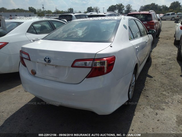 4T1BD1FK5EU112056 - 2014 TOYOTA CAMRY HYBRID/LE/XLE 白色 照片 4