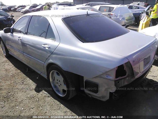 WDBNG70J01A220218 - 2001 MERCEDES-BENZ S 430 SILVER photo 3