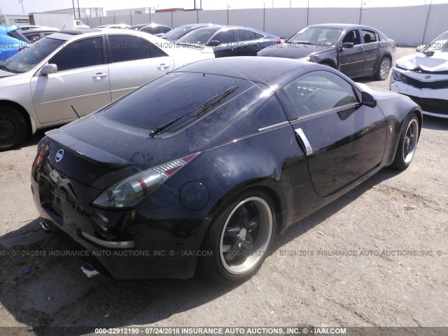 JN1AZ34D75M609937 - 2005 NISSAN 350Z COUPE BLACK photo 4