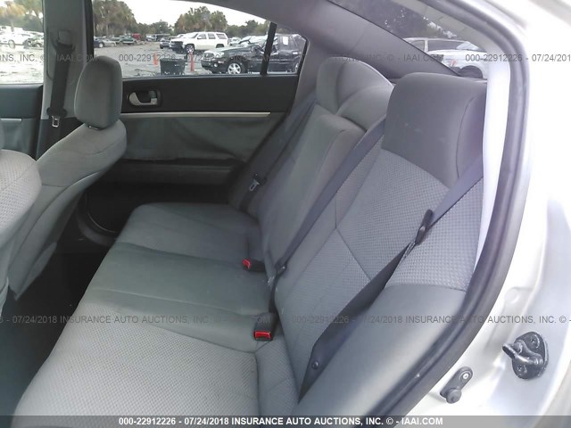 4A32B2FF8AE004292 - 2010 MITSUBISHI GALANT FE GRAY photo 8