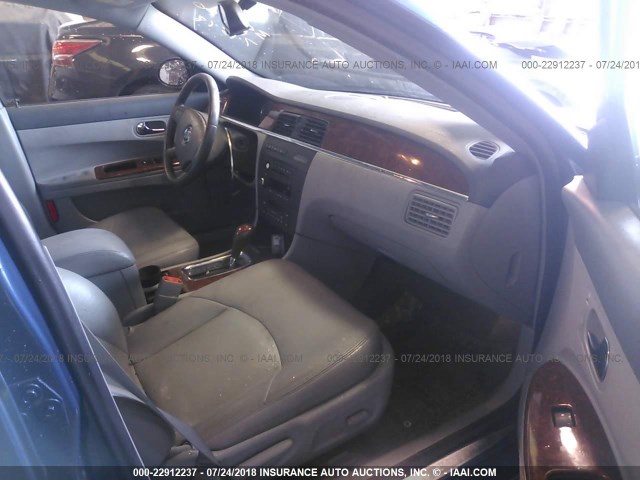 2G4WE567451225932 - 2005 BUICK LACROSSE CXS BLUE photo 5