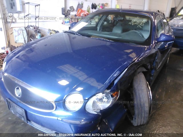 2G4WE567451225932 - 2005 BUICK LACROSSE CXS BLUE photo 6