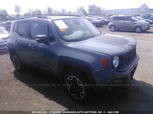 ZACCJBCT2GPC73621 - 2016 JEEP RENEGADE TRAILHAWK GRAY photo 1