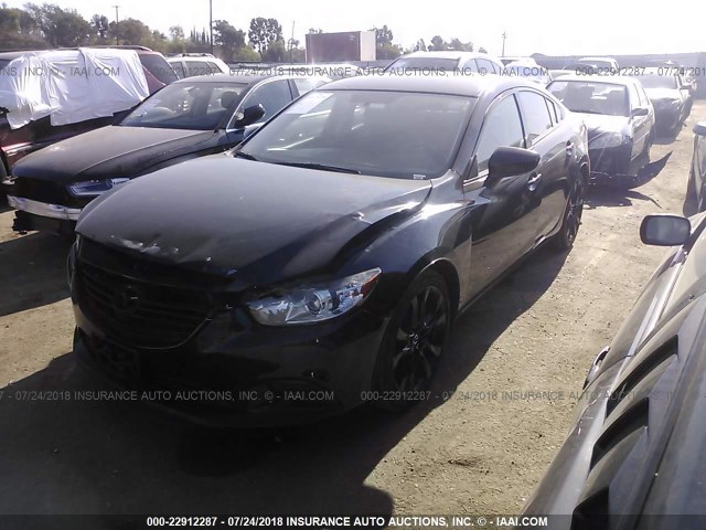 JM1GJ1V62E1144407 - 2014 MAZDA 6 TOURING BLACK photo 2