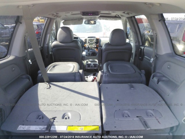 KNDMB233866053290 - 2006 KIA SEDONA EX/LX SILVER photo 8