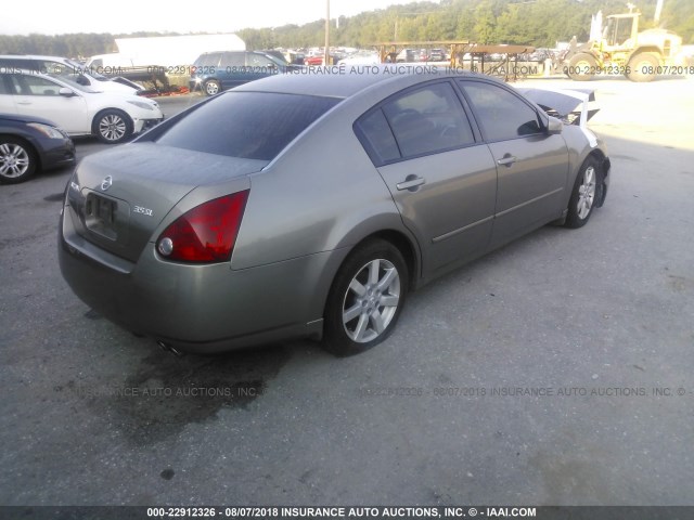 1N4BA41E26C842729 - 2006 NISSAN MAXIMA SE/SL GRAY photo 4